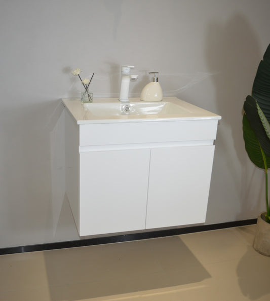 CH601 WALL HUNG CABINET WITH SINGLE BASIN 600