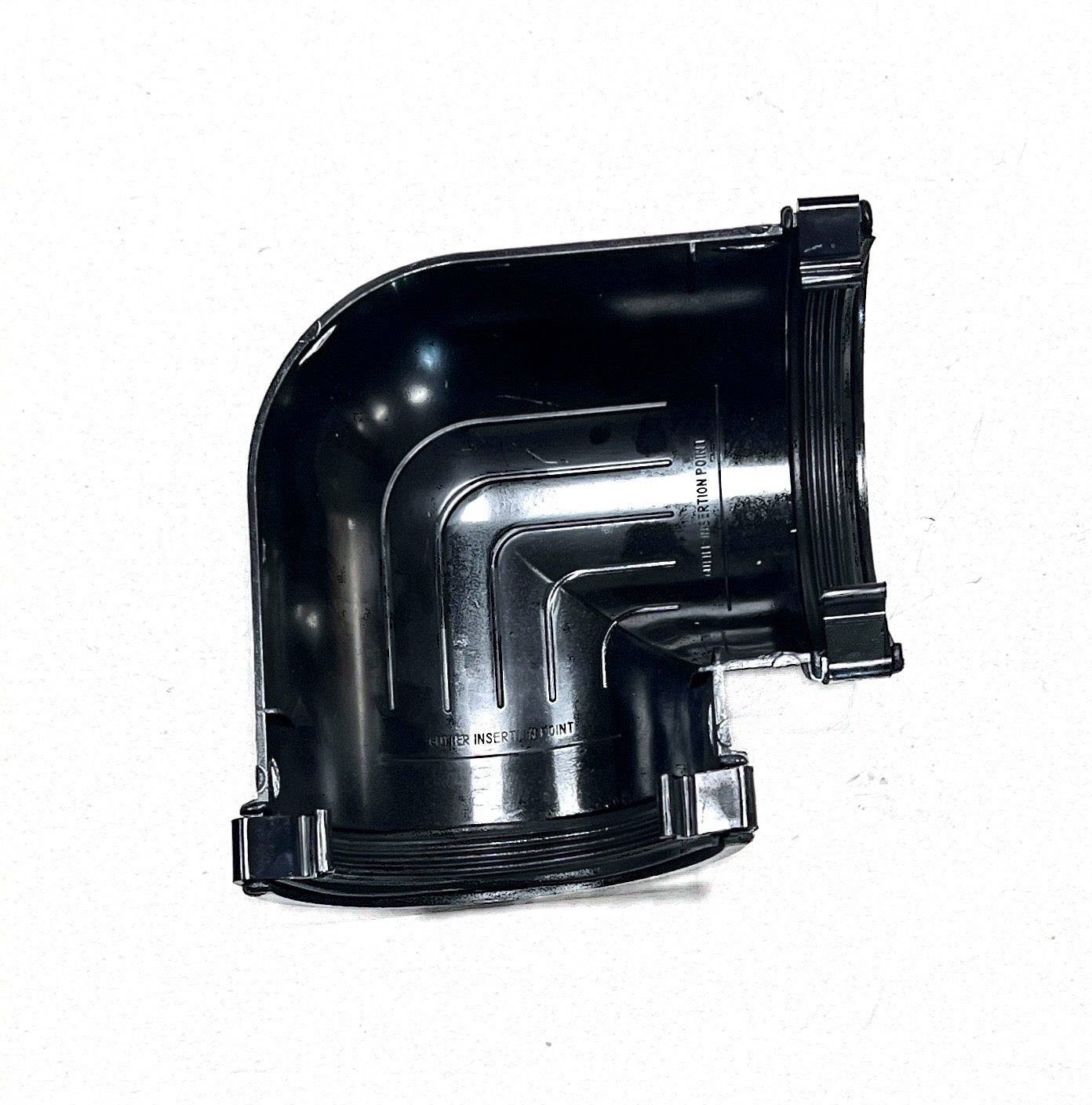 HALF ROUND 90 ANGLE BLACK
