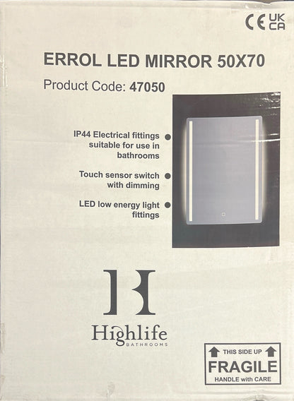 ERROL LED MIRROR 50X70