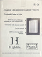 COMRIE LED MIRROR CABINET 50X70