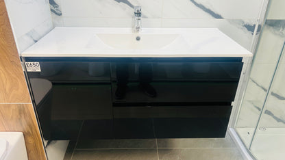 CH1002 WALL HUNG WITH BASIN BLACK 1000