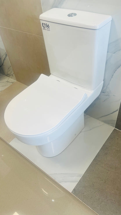 TOILET PAN AND SOFT CLOSE SEAT OLIVE