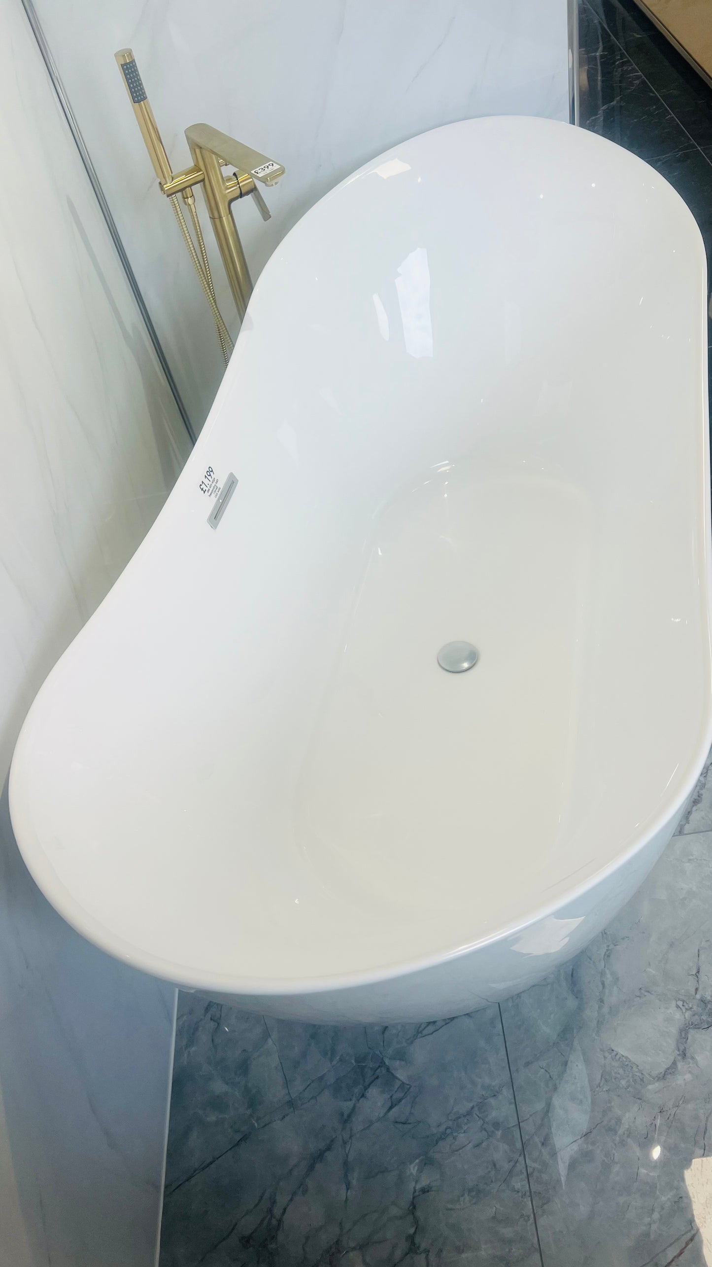 DEE SLIM EDGE FREESTANDING BATH CODE 34006