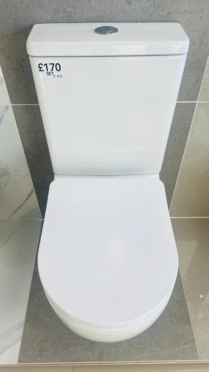TOILET PAN WITH SOFT CLOSE COVER
