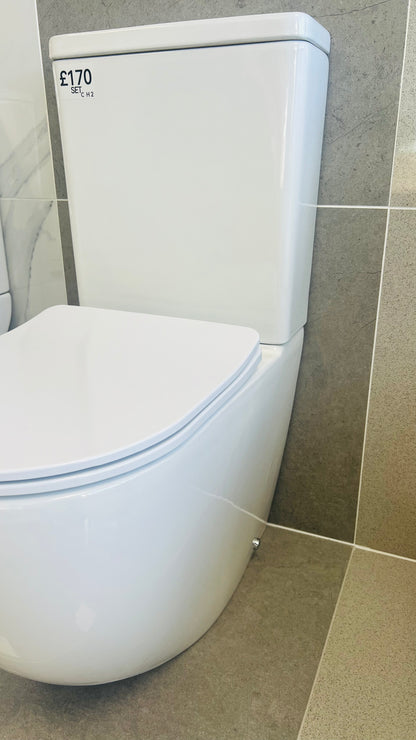 TOILET PAN WITH SOFT CLOSE COVER
