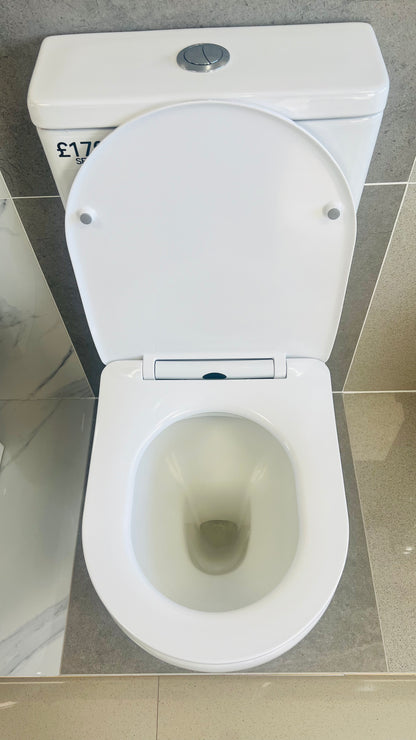 TOILET PAN WITH SOFT CLOSE COVER