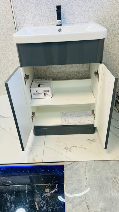AFERN 600MM FREESTANDING ANTHRACITE CABINET