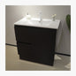 CF801 FLOOR STAND CABINET WITH SINGLE BASIN BLACK & WHITE 800