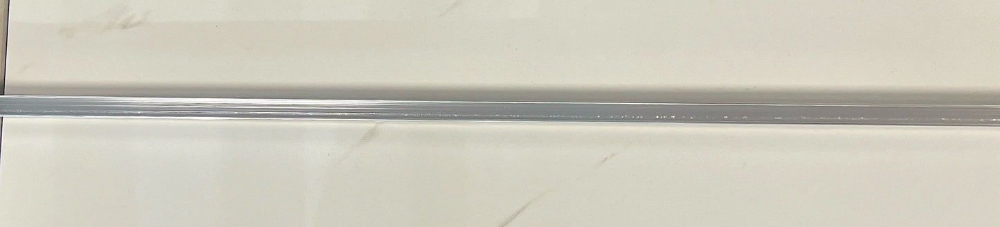 SHOWER BOARD END CAP CHROME 10MM. LENTH 2.45M