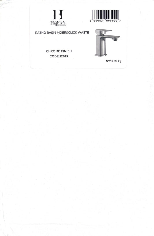 RATHO BASIN MIXER&CLICK WASTE